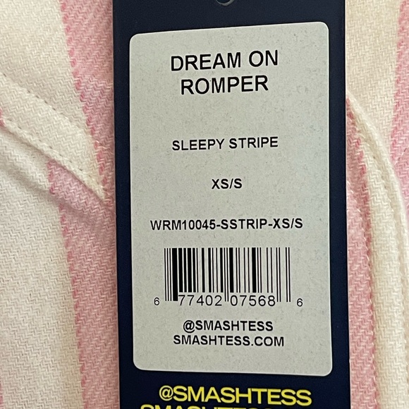 NWT Smash & Tess DREAM ON ROMPER IN SLEEPY STRIPE XS - Picture 7 of 7